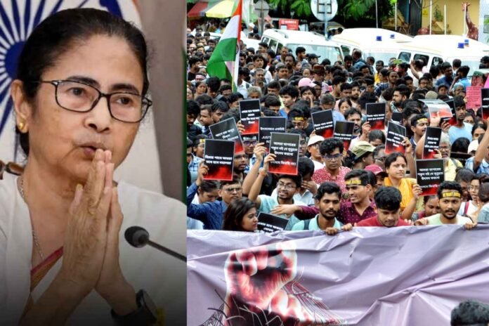 Mamta Banarjee meet Protestors