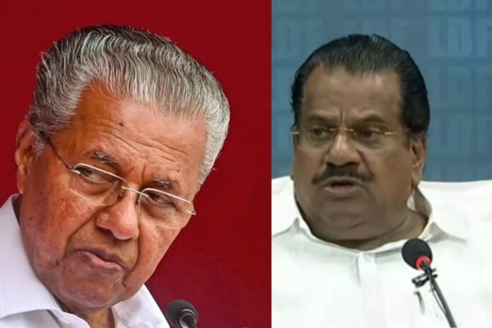 Pinarayi and EP Jayarajan