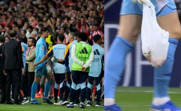 Atletico imposes stadium ban on spectator who threw object during interrupted Madrid derby