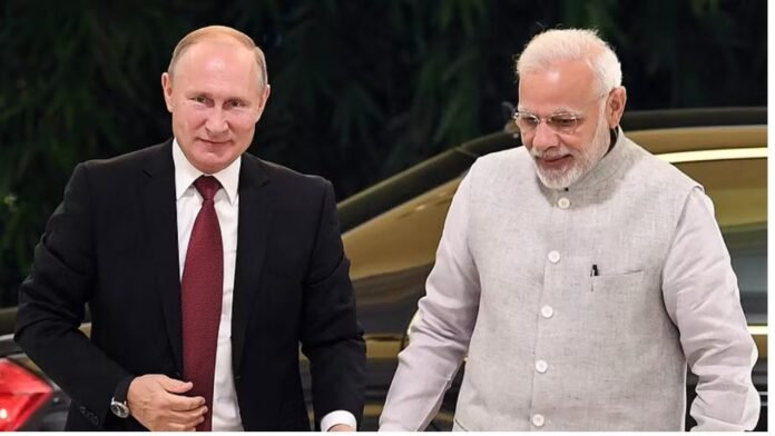 Russian President Vladimir Putin and indian prime minister narendra modi