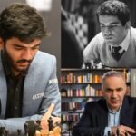 Garry Kasparov and Indian Grandmaster D Gukesh