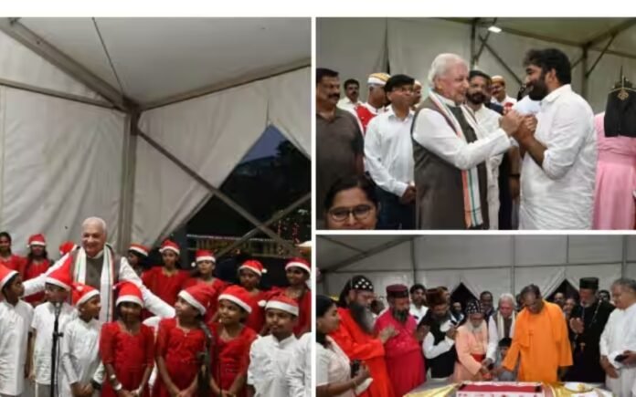 Governor arif mohammad khan host christmas party