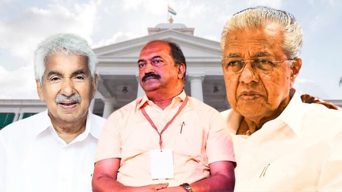 KN Balagopal , Pinarayi vijayan and Oommen chandy