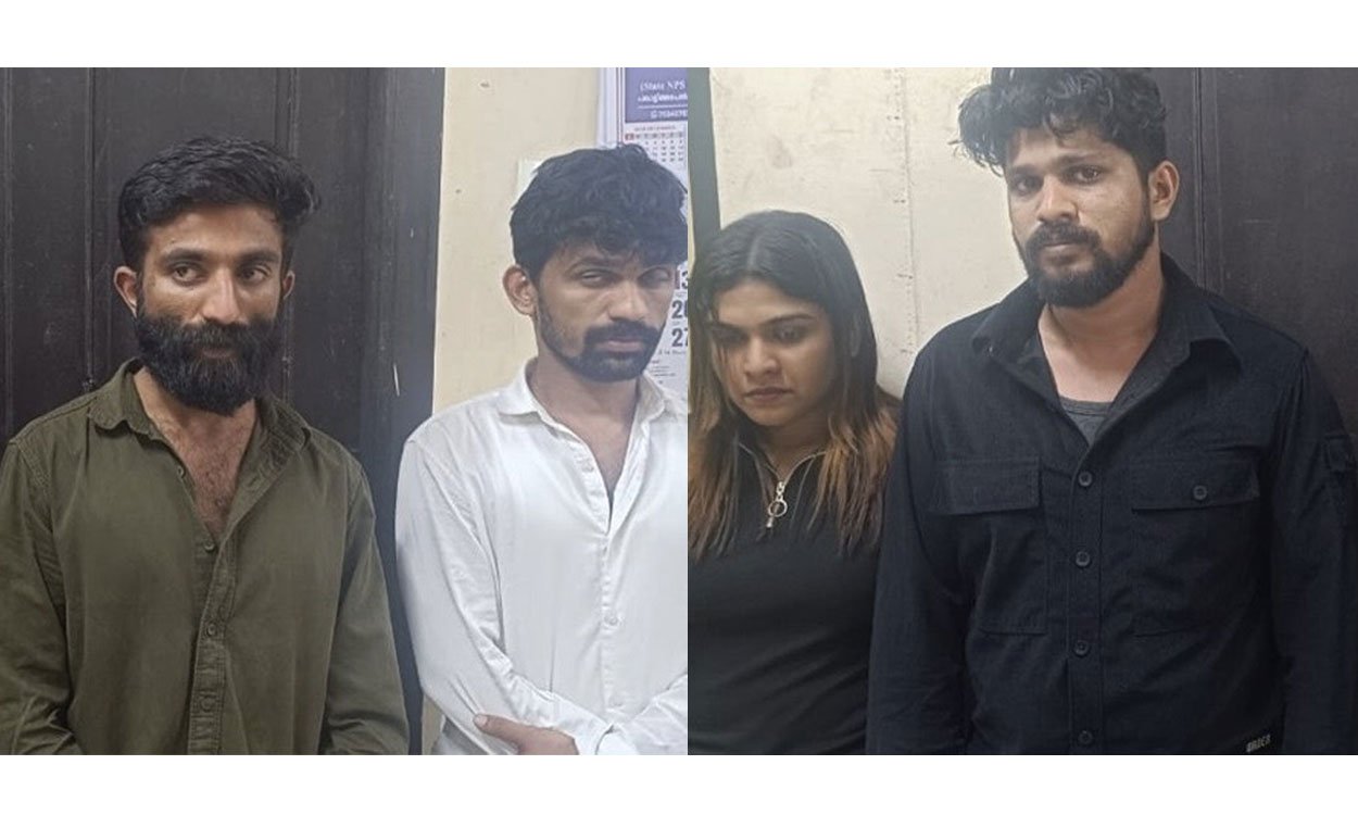 four arrested with drugs