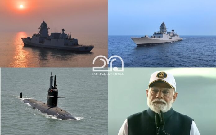 INS Surat INS Nilgiri and INS VAgsheer