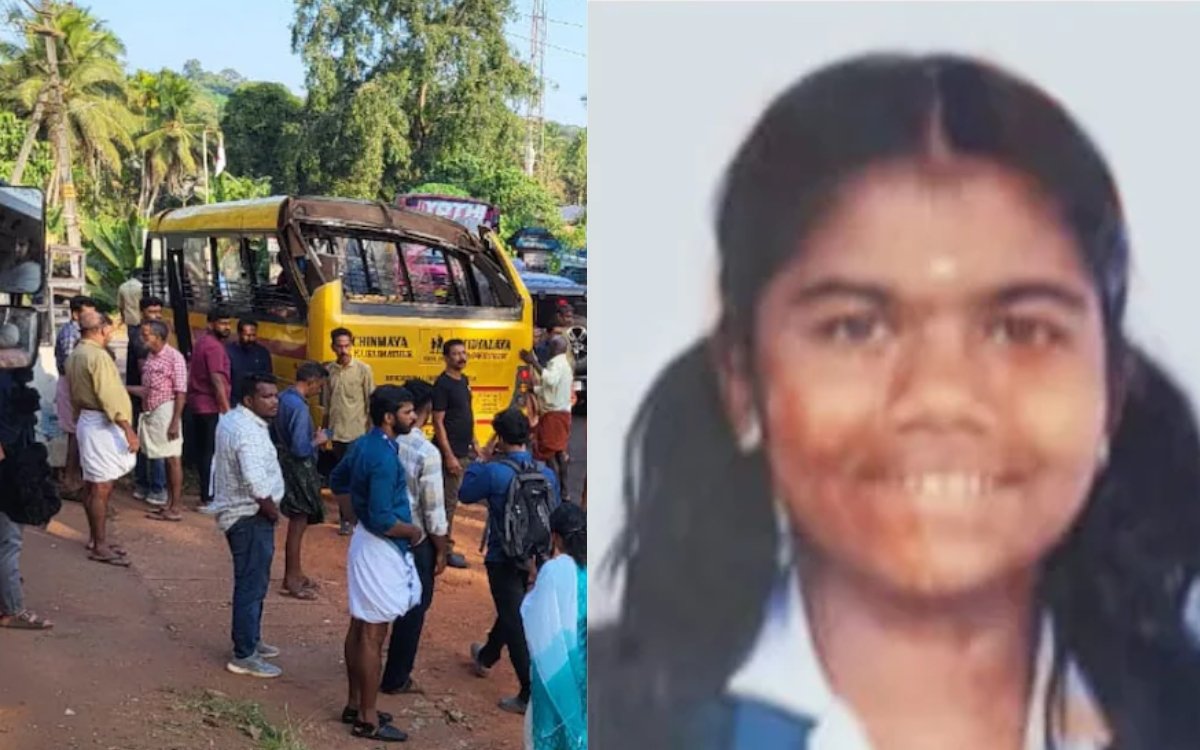 Nedya Kannur School bus accident