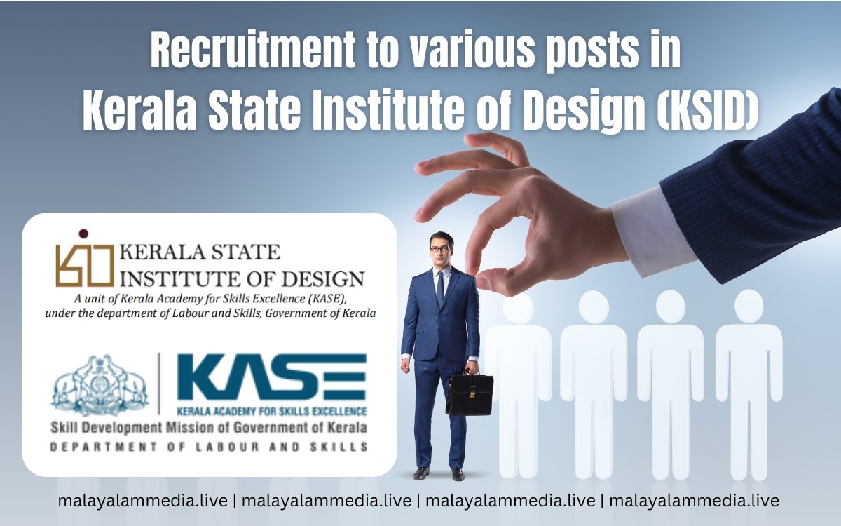 Kerala State Institute of Design Invites Applications for Multiple Roles