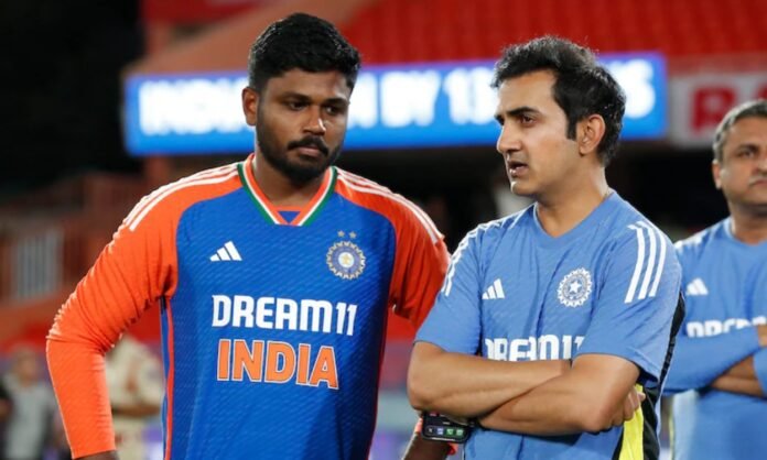 Sanju Samson and Gautam gambhir