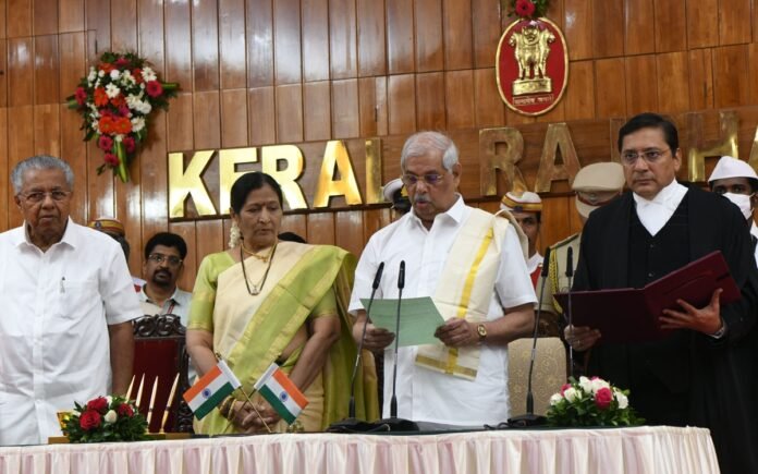 The Swearing in ceremony of Shri Rajendra Vishwanath Arlekar as Governor of Kerala