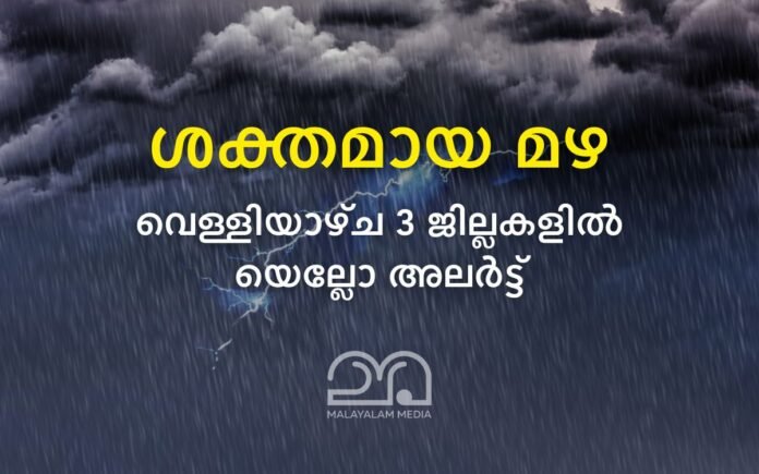 kerala rain alert January 2025 last week