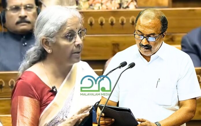 Nirmala Sitharaman and KN Balagopal Budget 2025