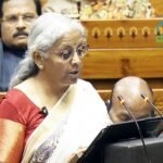 Nirmala sitharaman presenting Budget 2025