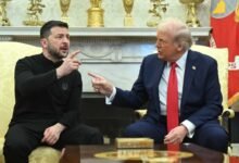 Donald Trump and Volodymyr Zelensky