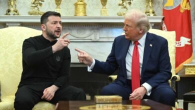 Donald Trump and Volodymyr Zelensky