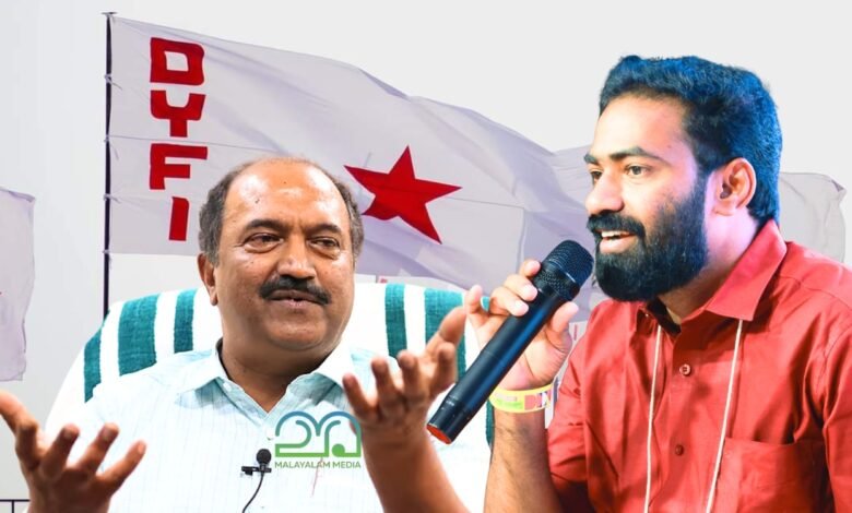 KN Balagopal DYFI VK Sanoj