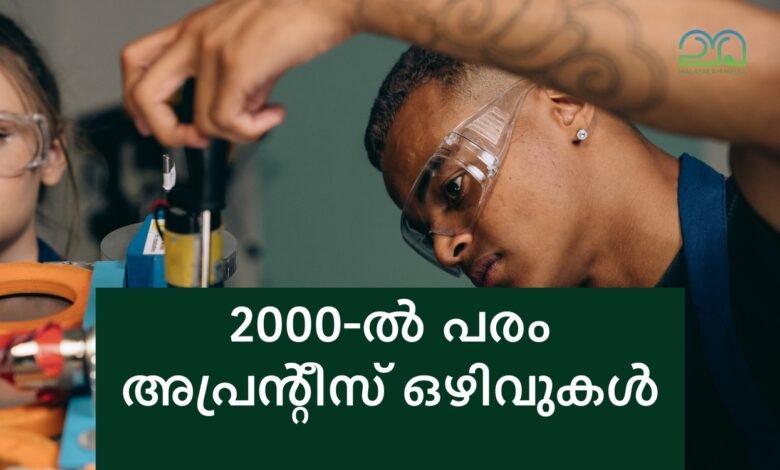 More than 2000 apprentice vacancies in kerala