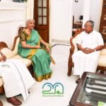 Nirmala Sitharaman, CM Pinarayi vijayan, Governor Rajendra Arlekar and KV thomas