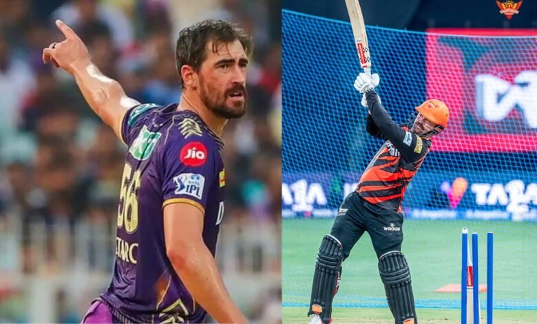 SRH Vs DC IPL 2025 Mitchell starc and Travis Head
