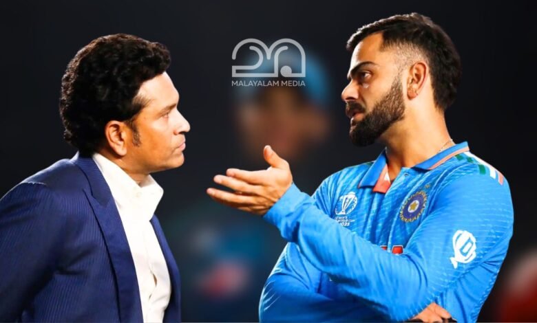 Sachin Tendulkar and Virat Kohli