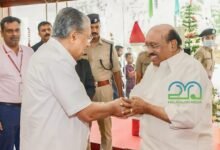 Vellappally Natesan and CM Pinarayi Vijayan