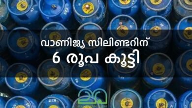 commercial LPG gas cylinder price hike by six rupees