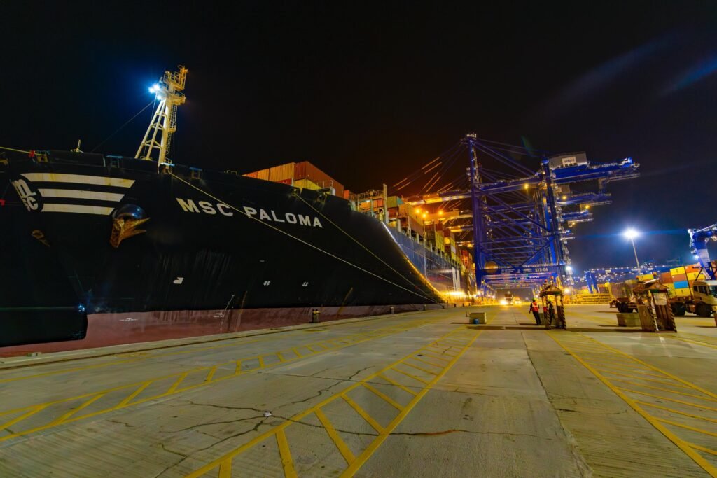MSC Paloma at Vizhinjam International Seaport