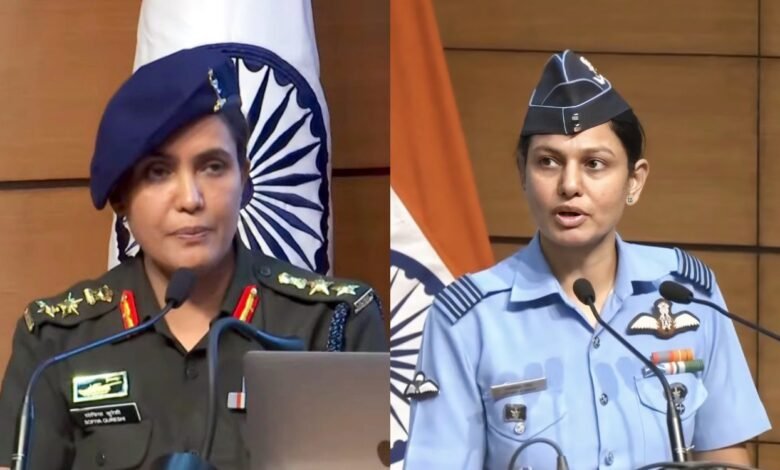 Col. Sofiya Qureshi and Wing Commander Vyomika Singh