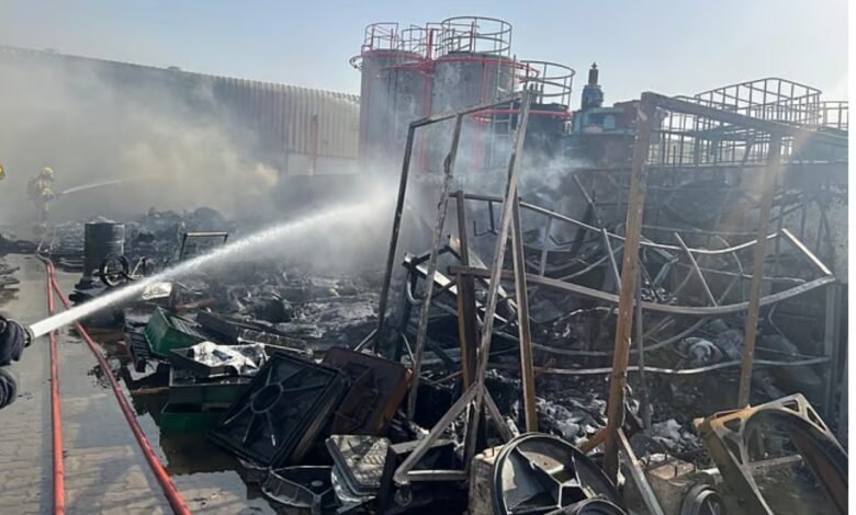Fire breaks out at Sharjah industrial facility