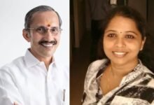 M T Ramesh and Wife Adv. O M Shalina
