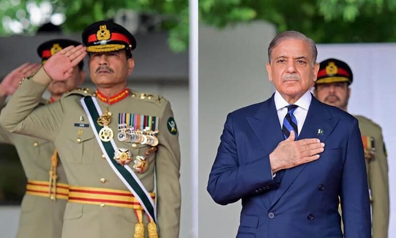 Pakistan army chief Asim Munir and Prime Minister Shehbaz
