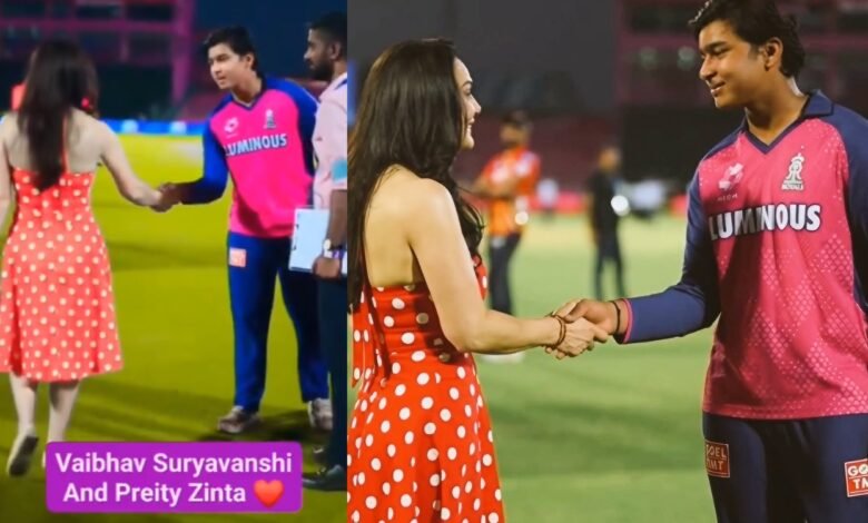 Preity Zinta and Vaibhav Suryavanshi