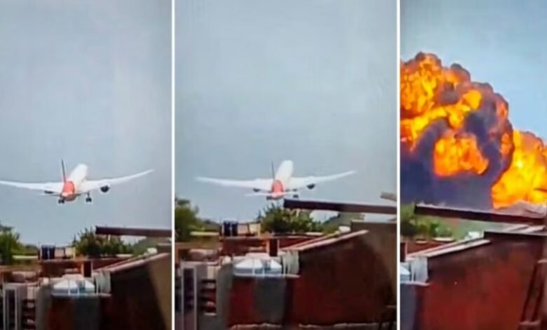 An Air India plane crashed in Ahmedabad