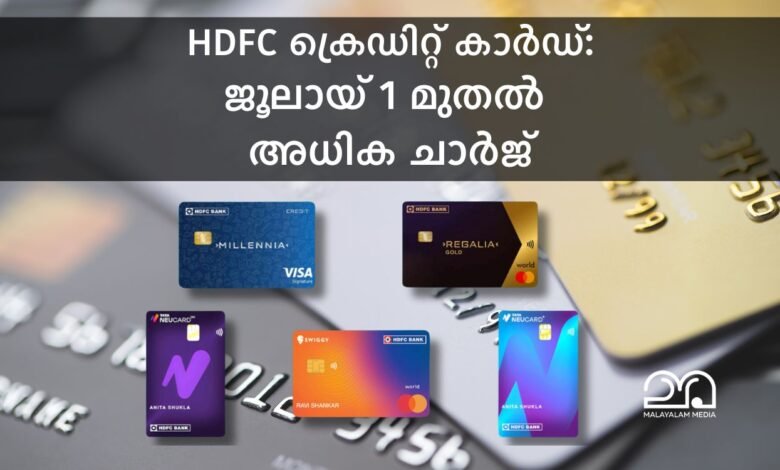 HDFC Bank credit card charges