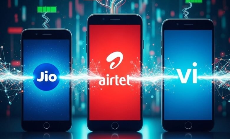 Jio, Airtel, Vi (Vodafone Idea), data plan