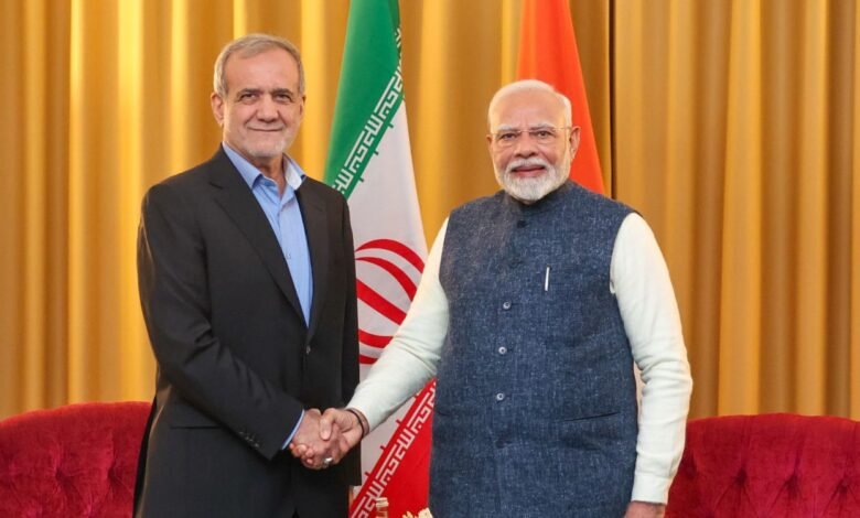 PM Narendra Modi and President of Iran Masoud Pezeshkian