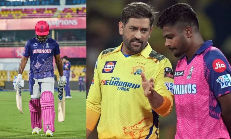 Sanju Samson Rajasthan Royals - MS Dhoni Chennai Super Kings