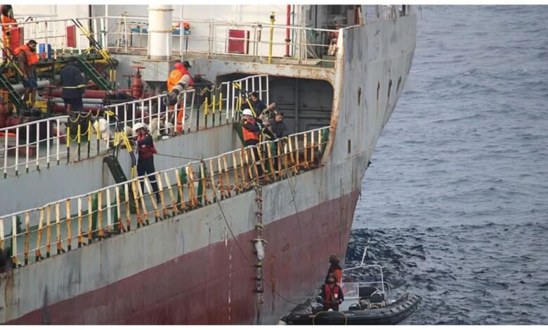 fire breaks out in Oman-bound vessel