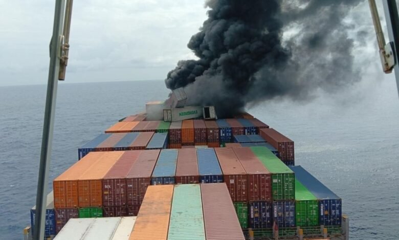 Kerala coast ship fire