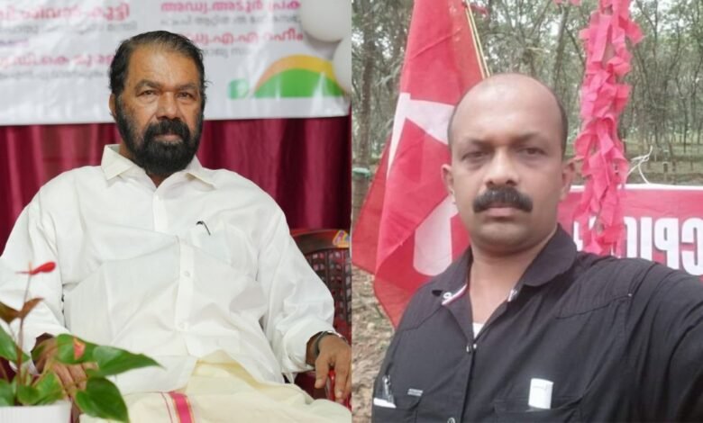 CPM leader protests Kerala school