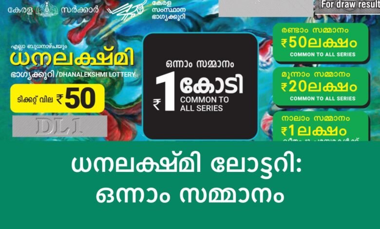 Dhanalekshmi DL-8 - Kerala lottery result today