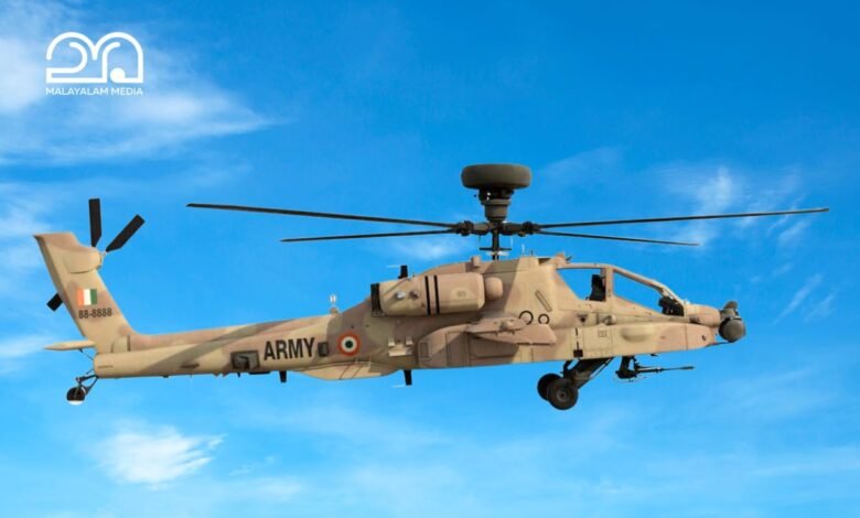 Indian Army Apache helicopter delivery