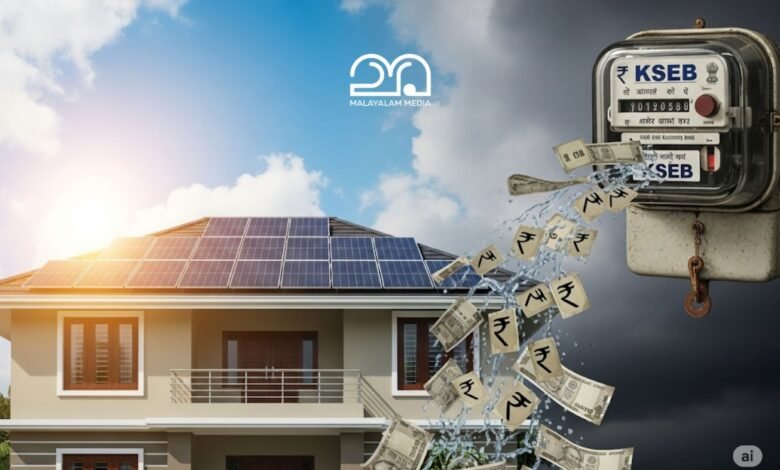 KSEB financial burden from solar power
