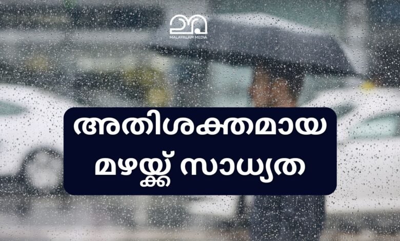 Kerala rain alert today