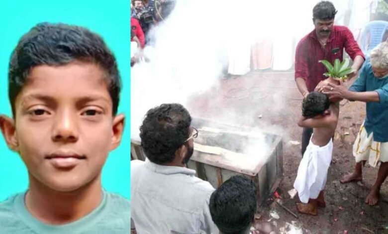 Kollam student Mithun's funeral