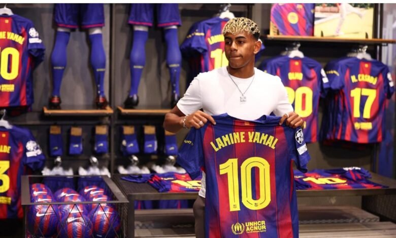 Lamine Yamal Barcelona number 10
