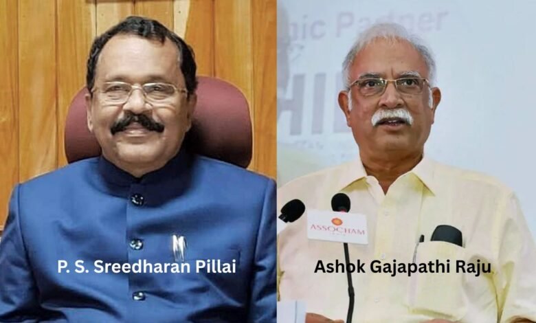 P. S. Sreedharan Pillai - Ashok Gajapathi Raju - goa governor