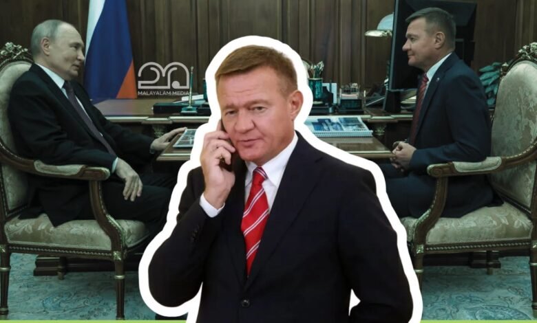Roman Starovoit with Vladimir Putin