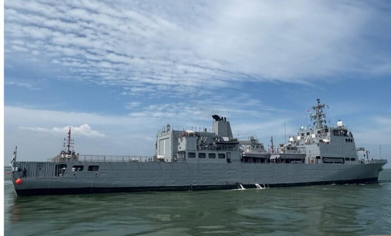 INS SANDHAYAK COMPLETES MAIDEN PORT CALL AT SINGAPORE
