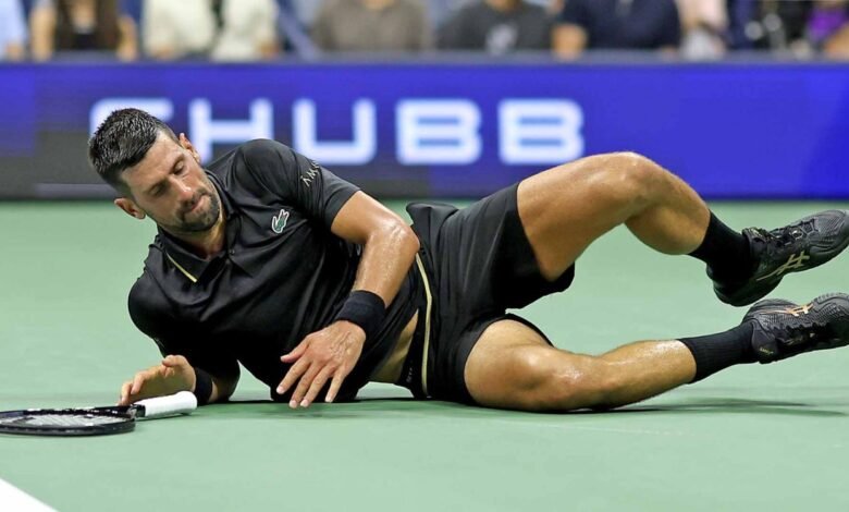 Novak Djokovic US Open physical struggle