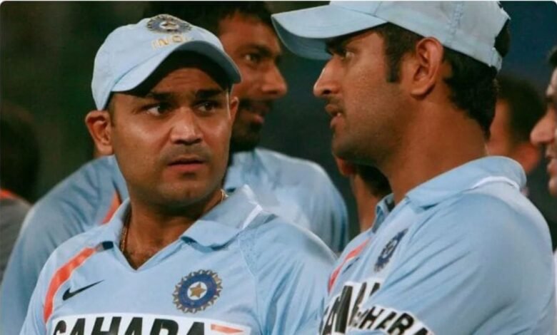 Sehwag reveals Dhoni dropped him